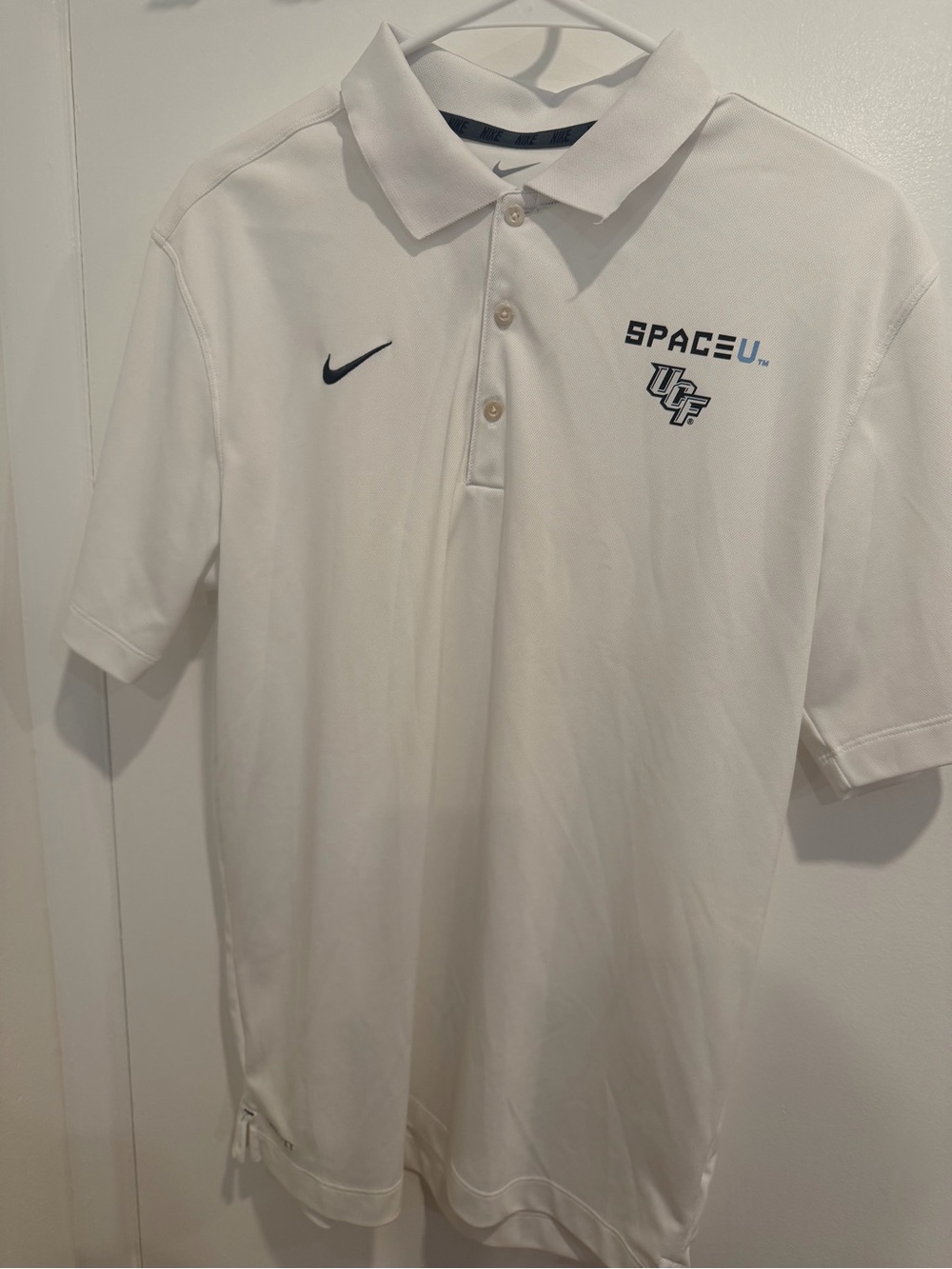 Nike White SpaceU UCF Polo Shirt